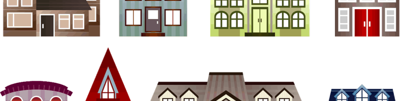 בתים בגדלים שונים